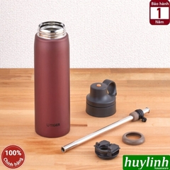 Bình giữ nhiệt lạnh cao cấp Tiger MCS-A050 - 500ml - nắp bật có ống hút - Sản xuất tại Việt Nam