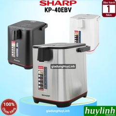 Bình thuỷ điện Sharp KP-40EBV - ST/WH/BK - 4 lít - 800W