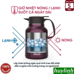 Bình thuỷ pha trà giữ nhiệt nóng lạnh 2Good B16 - 1.8 - 2.2 lít - Đổi mới 5 năm