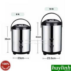 Bình giữ nhiệt ủ trà 6 lít - 8 lít - 10 lít - 12 lít - Inox 304