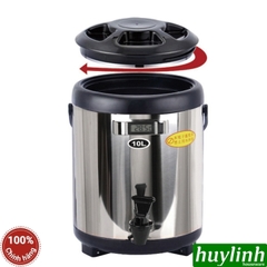 Bình giữ nhiệt ủ trà nóng lạnh 8 lít và 10 lít - Có đồng hồ đo nhiệt độ