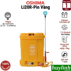 Máy phun thuốc trừ sâu côn trùng điện OSHIMA Li20R-pin Pin lithium 12V8Ah