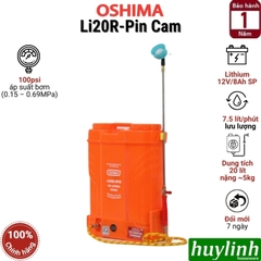 Máy phun thuốc trừ sâu côn trùng điện OSHIMA Li20R-pin Pin lithium 12V8Ah