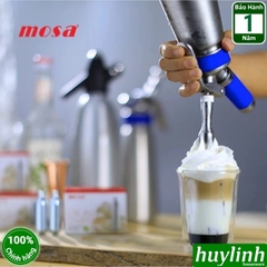 Bình xịt kem tươi Mosa 500ml và 1000ml (0.5 lít và 1 lít) - Chính hãng JBU
