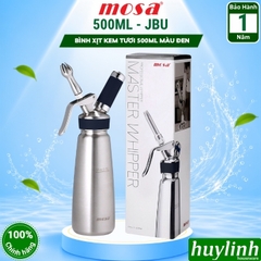 Bình xịt kem tươi Mosa 500ml và 1000ml (0.5 lít và 1 lít) - Chính hãng JBU