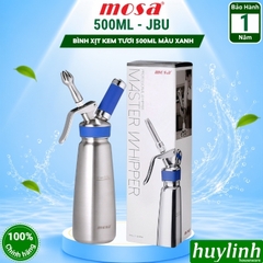 Bình xịt kem tươi Mosa 500ml và 1000ml (0.5 lít và 1 lít) - Chính hãng JBU