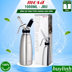 Bình xịt kem tươi Mosa 500ml và 1000ml (0.5 lít và 1 lít) - Chính hãng JBU