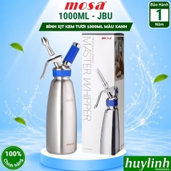 Bình xịt kem tươi Mosa 500ml và 1000ml (0.5 lít và 1 lít) - Chính hãng JBU