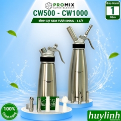 Bình xịt kem tươi Promix 0.5 lít và 1 lít (CW500 - CW1000)