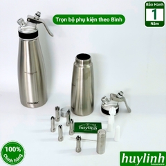 Bình xịt kem tươi Promix 0.5 lít và 1 lít (CW500 - CW1000)