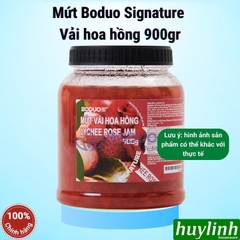 900gr - Mứt Boduo Signature - Xoài - Chanh Leo - Đào hồng - Dâu Tây - Vải - Cherry - Nho Xanh - Thơm Dứa - Dâu Tây