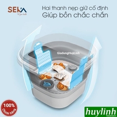 Bồn ngâm massage chân Seka SK195 - 4 mâm xoay + sục khí + điều khiển từ xa