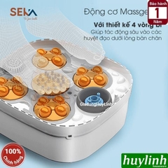 Bồn ngâm massage chân Seka SK195 - 4 mâm xoay + sục khí + điều khiển từ xa