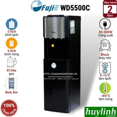 Cây nước nóng lạnh 3 vòi Fujie WD5500C - Block