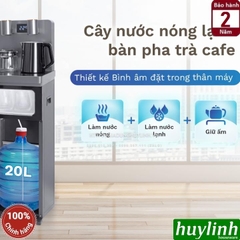 Cây nước nóng lạnh kết hợp bàn pha trà cà phê Fujie TBH1332E -  làm lạnh bằng chip điện tử