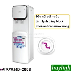 Cây Nước Nóng Lạnh Mutosi MD-200S - Làm Lạnh Bằng Block