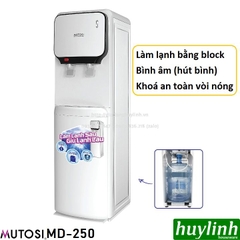 Cây Nước Nóng Lạnh Mutosi MD-250 - Làm Lạnh Bằng Block