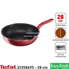 Chảo chiên xào sâu lòng đáy từ Tefal So Chef G1358695 - 28 cm