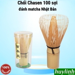 Chổi Chasen đánh matcha trà xanh phong cách Nhật Bản loại 100 sợi tre