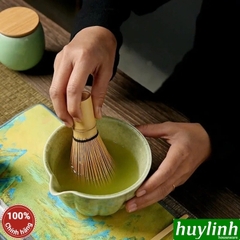 Chổi Chasen đánh matcha trà xanh phong cách Nhật Bản loại 100 sợi tre