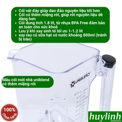 Cối lẻ máy xay sinh tố Uniblend 712 - 712 plus - UB-86 và One Touch - 1.8 lít