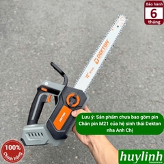 Máy cưa xích dùng pin Dekton M21-CX12CP - lam 12 inch (30cm) - Motor không chổi than