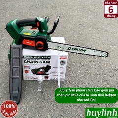 Máy cưa xích dùng pin Dekton M21-CX12CP - lam 12 inch (30cm) - Motor không chổi than