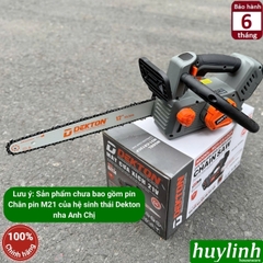 Máy cưa xích dùng pin Dekton M21-CX12CP - lam 12 inch (30cm) - Motor không chổi than