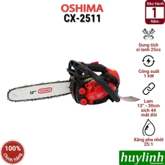 Máy cưa xích mini chạy xăng Oshima CX-2511 - lam dài 30cm - xi lanh 25cc