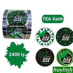 Cuộn màng dập ly cốc trà sữa cà phê nước ép 2400 ly (2400 logo) [Mr Drink - Tea Đen -Nice xanh- time vàng-trong)