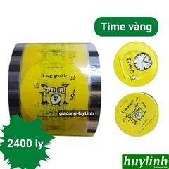 Cuộn màng dập ly cốc trà sữa cà phê nước ép 2400 ly (2400 logo) [Mr Drink - Tea Đen -Nice xanh- time vàng-trong)