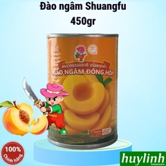 Đào ngâm đóng hộp ShuangFu 450gr và 850gr