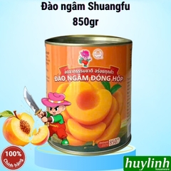 Đào ngâm đóng hộp ShuangFu 450gr và 850gr