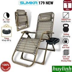 Ghế Xếp Gấp Thư Giãn Sumika 179 NEW - Tải Trọng 300kg