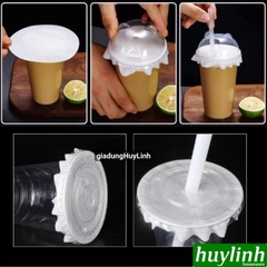 Set 500 giấy nến chống tràn ly 13 cm - 14 cm - giấy tròn hấp bánh 2 mặt