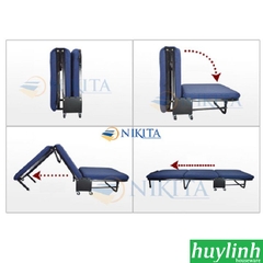 Giường gấp nâng đầu 3 khúc Nikita GB75 - 75cm