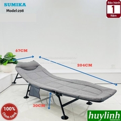 Giường xếp gấp văn phòng Sumika 298 - Tải trọng 300kg - 204x67cm