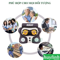 Gối massage cổ vai gáy Nikio NK-136 - Tặng nguồn ô tô