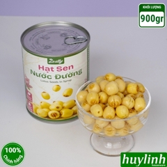 Hạt sen nước đường Zestty - hộp 900gr - nguyên liệu pha chế chính hãng