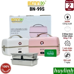 Hộp Cơm Hâm Nóng Thức Ăn Bennix BN-99S - 300W - 1 Lít - Khay Inox 304