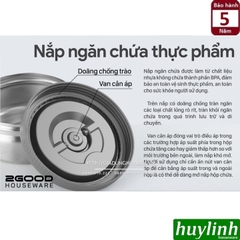 Hộp cơm giữ nhiệt 3 ngăn 2Good HC01 - 2 lít - Tặng túi xách