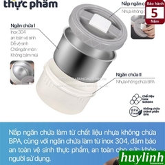 Hộp cơm giữ nhiệt 3 ngăn 2Good HC02 - 2 lít - Tặng túi xách