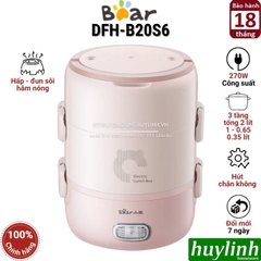 Hộp Cơm Hâm Nóng 3 Tầng Bear DFH-B20S6 - 2 Lít