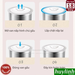 Hộp cơm hâm nóng 3 tầng Bear DFH-B20S6 - 2 lít