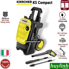 Máy xịt rửa xe Karcher K5 Compact EU - Made in Italy - Hàng chính hãng