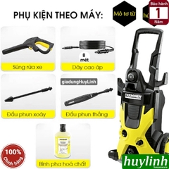 Máy xịt rửa xe Karcher K5 *EU - Sản xuất tại Italy - Hàng chính hãng