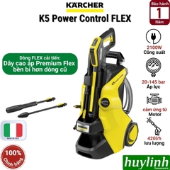 Máy xịt rửa xe cao áp Karcher K5 Power Control - Made in Italy - Tặng1 chai hoá chất.