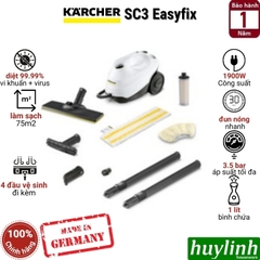 Máy vệ sinh bằng hơi nước Karcher SC3 Easyfix - Made in Đức