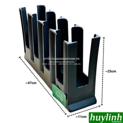 Khay úp cốc 4 ngăn đứng thẳng - Kệ úp ly bằng nhựa PP