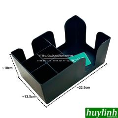 Khay đựng khăn giấy ống hút - Kệ 6 ngăn bằng nhựa PP